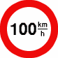 [Verkehrsschild: 100 km/h]